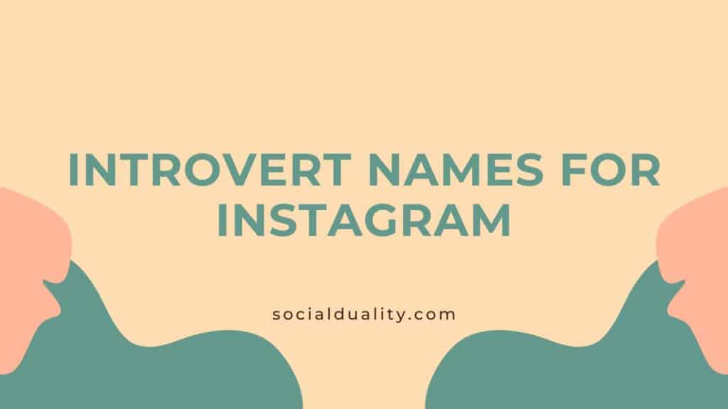 Introvert Names For Instagram